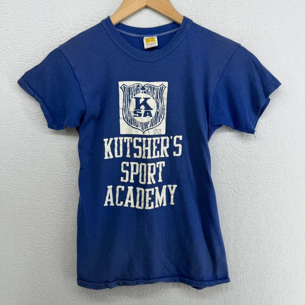 KUTSHER'S Shirt M 38-40 Sports Academy Monticello NY Borscht Belt Single Stitch